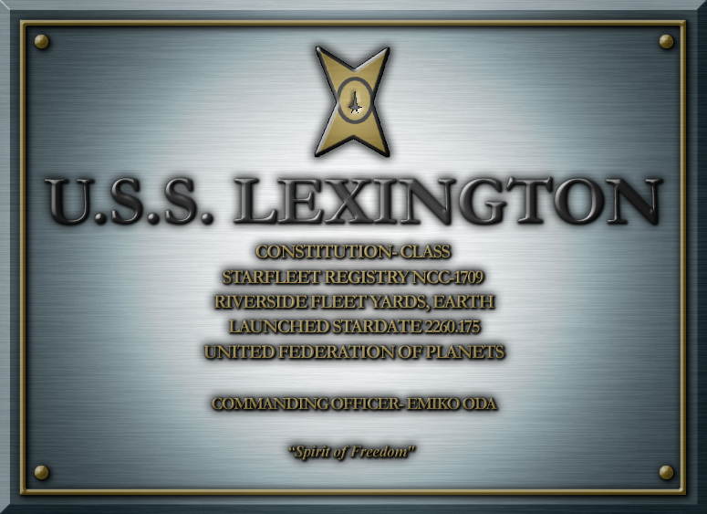 USS LEXINGTON Dedication Plaque