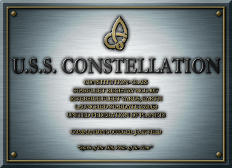 USS CONSTELLATION Dedication Plaque