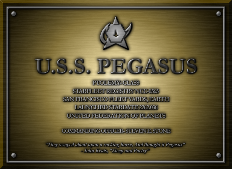 USS PEGASUS Dedication Plaque